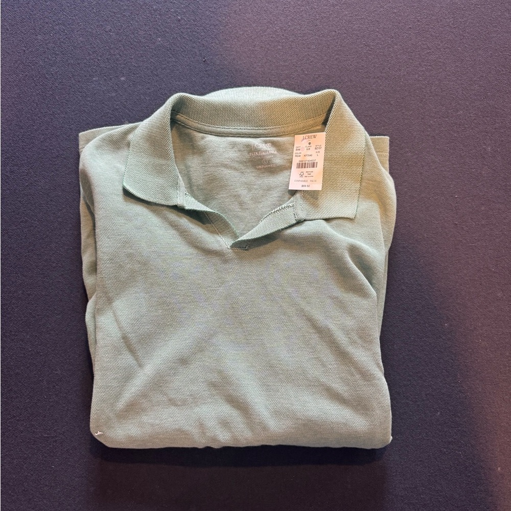 J. Crew Light Green Polo Shirt